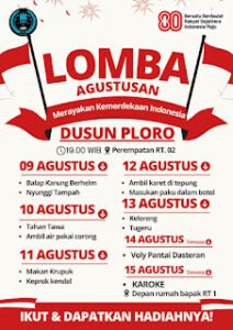 Meriahkan HUT RI ke-80, Karang Taruna Ploro Gelar Lomba ‘Unik’ yang Penuh Gelak Tawa
