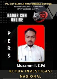 Ketua Invetigasi Nasional radar CNN news Mengucapkan Dirgahayu RI Ke-80 Tahun