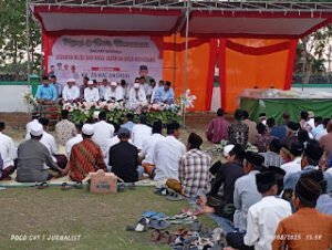 Kepala Desa Maftuhin Ajak Warga Jaga Persaudaraan di Puncak Sedekah Bumi dan Haul Sesepuh Desa Keyongan.
