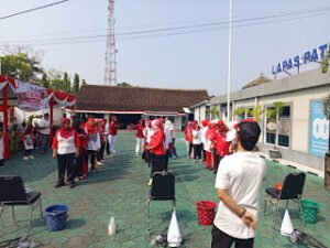 Kebersamaan Pegawai dan Keluarga Warnai Jalan Sehat HUT RI ke-80 Lapas Kelas IIB Pati.